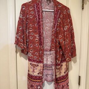 Knox Rose Floral Pink Cardigan